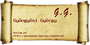 Gyöngyösi György névjegykártya